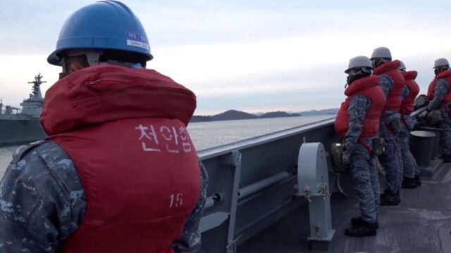 Exercício Marítimo da Marinha da Coreia do Sul.