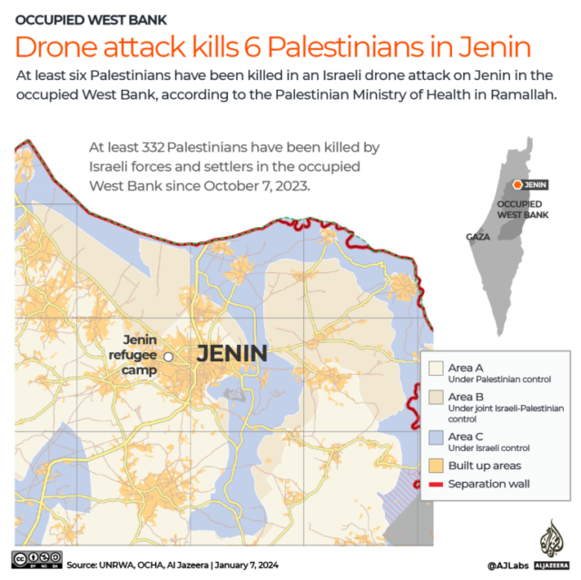 INTERATIVO - Ataque de drone mata palestinos na Cisjordânia ocupada por Jenin-1704613117
