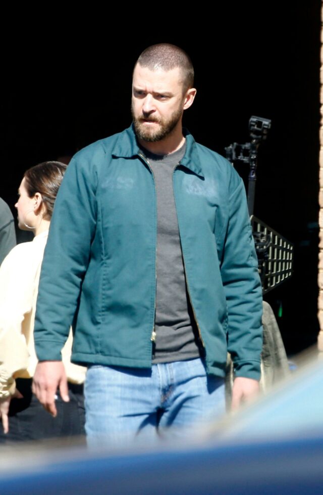 Justin Timberlake é visto no personagem enquanto continua filmando o novo filme Palmer em Nova Orleans