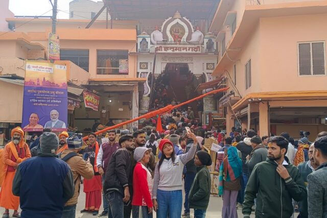 O fluxo turístico aumentou em Ayodhya