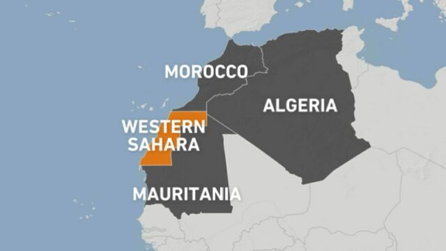 Mapa do Saara Ocidental