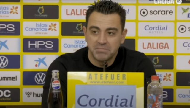 ASSISTIR: O encontro arrepiante entre o técnico do Barcelona, ​​Xavi, e o jornalista após a vitória do Las Palmas