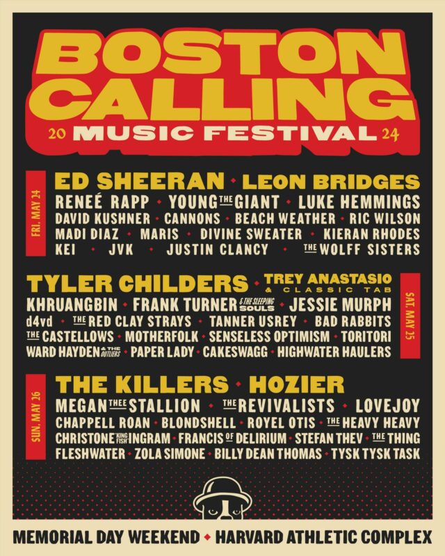 Anunciada a escalação do Boston Calling 2024 The Killers Megan Thee Stallion Tyler Childers Ed Sheeran Mais