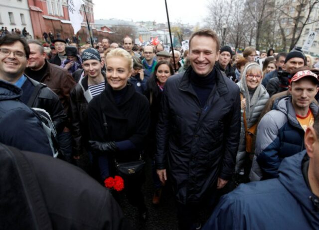 Alexei Navalny e sua esposa Yulia Navalnaya