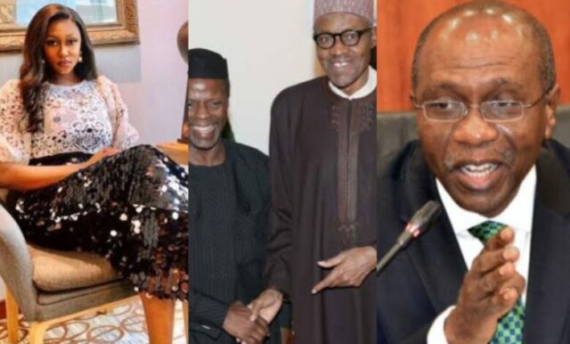 Não posso deixar de me perguntar quem realmente eram o ex-presidente Buhari e Osibanjo Cynthia Morgan diz enquanto defende Godwin Emefiele sobre o escândalo de roubo Kemi Filani blog min