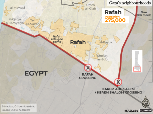 INTERATIVO - MAPA dos bairros de Gaza Rafah-1697975988