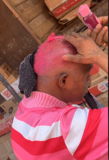 tia ramota cabelo rosa