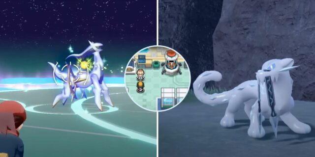 O personagem Pokémon está exibindo Pokémon Legends Arceus, Pokémon HeartGold e Pokémon Scarlet e Violet.