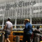 Edifício do New York Times em Manhattan.