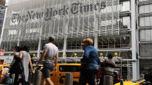 Edifício do New York Times em Manhattan.