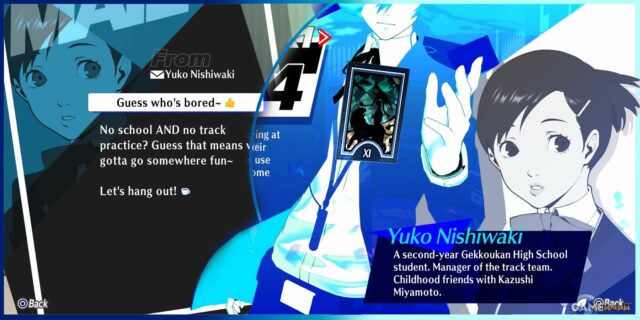 Persona 3 Reload: Yuko Nishiwaki (Força) Guia de link social