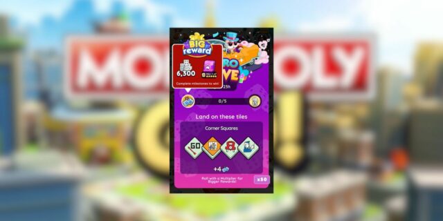 Recompensas e marcos do Retro Love Monopoly GO