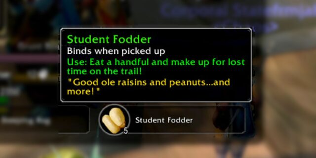 Temporada de descobertas do WoW: como conseguir alimento para estudantes