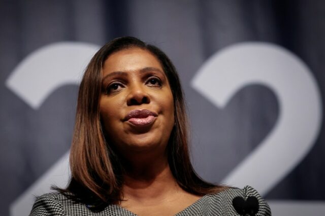 A procuradora-geral de Nova York, Letitia James, faz comentários na Convenção de Nomeação Estadual do Partido Democrata de Nova York de 2022, em Manhattan.