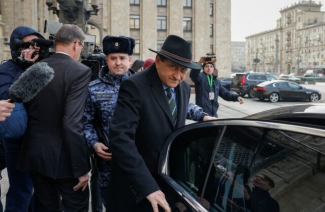 O Embaixador da Alemanha na Rússia, Alexander Graf Lambsdorff, deixa o Ministério das Relações Exteriores da Rússia em Moscou, Rússia, em 4 de março de 2024. REUTERS/Maxim Shemetov