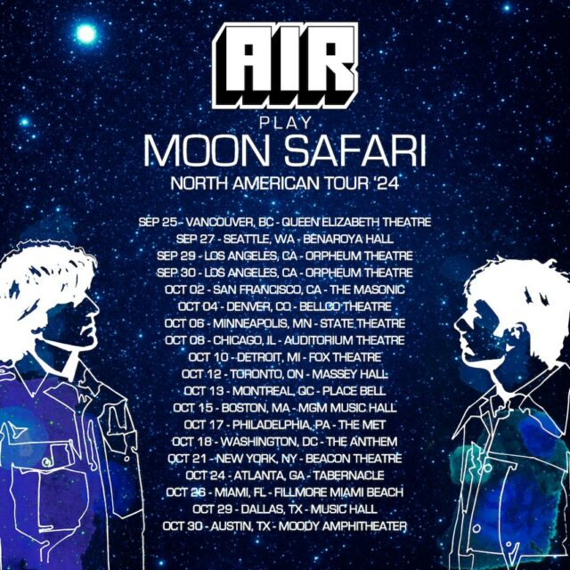 Air Play Moon Safari: turnê norte-americana '24