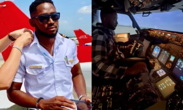 Emoção quando BBNaija Miracle Ikechukwu se forma na escola de aviação Kemi Filani blog min