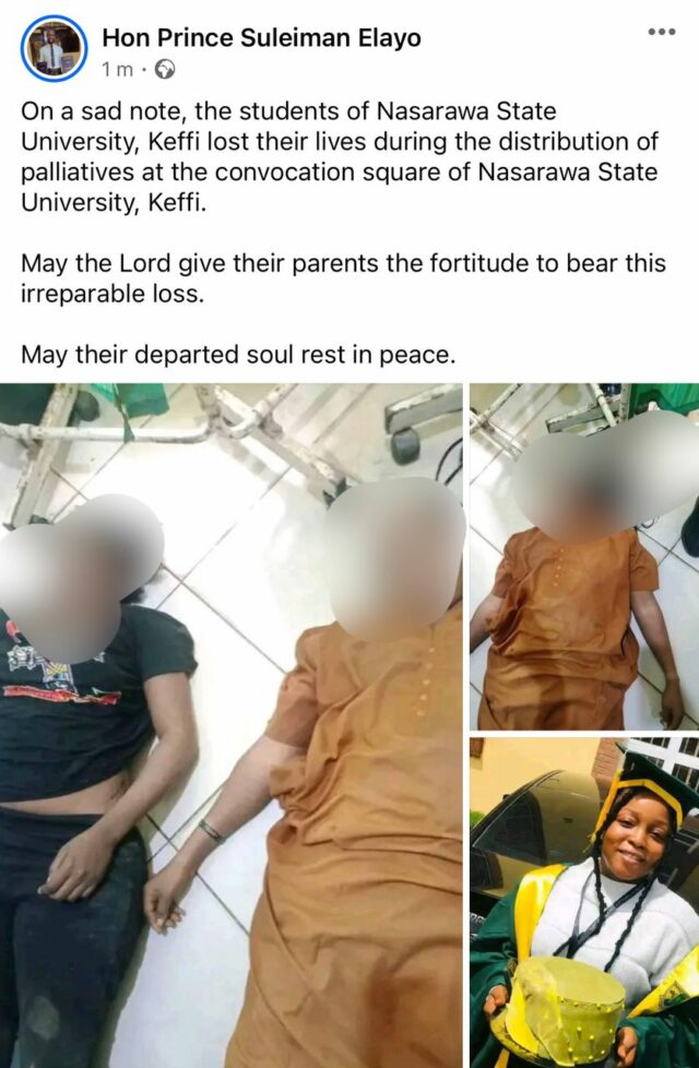 Dois estudantes da Universidade Nasarawa mortos enquanto lutavam por paliativos do governo (fotos/vídeo)