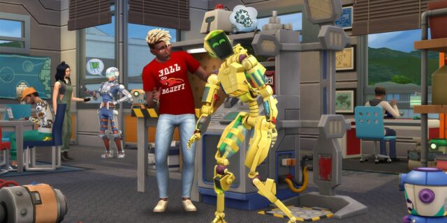A captura de tela do Bizarre Sims parece uma cena tirada das sobras