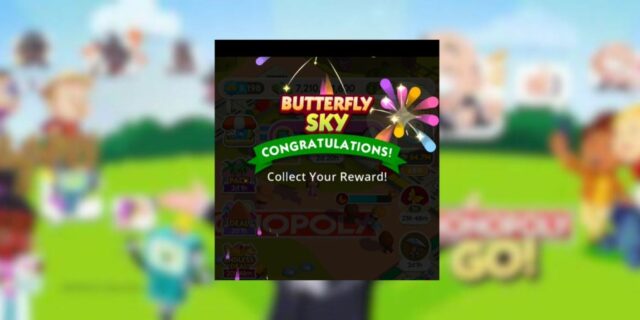Todas as recompensas e marcos do Butterfly Sky no Monopoly GO!