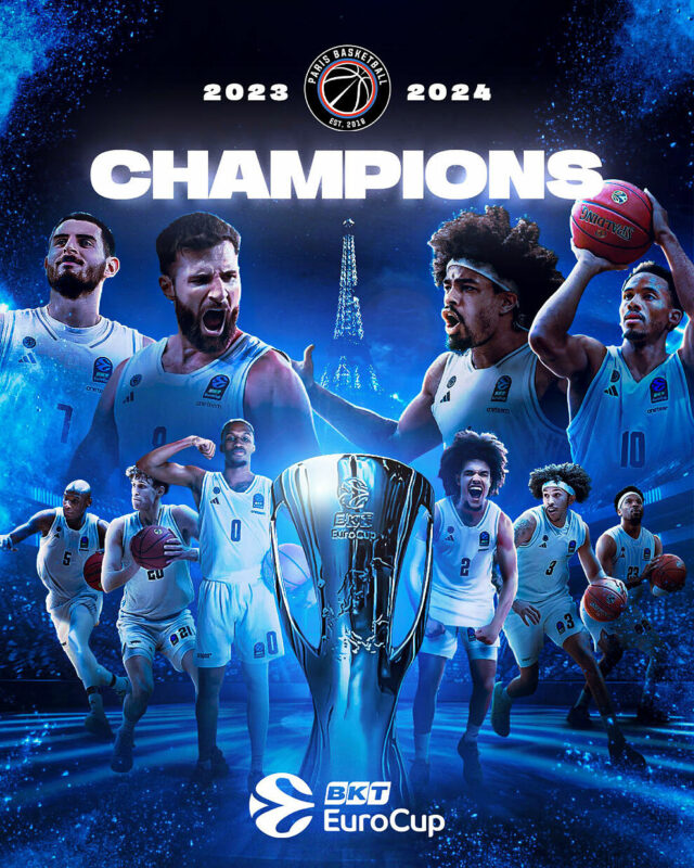 Paris Basketball vence Eurocup e ganha ingresso para Euroliga