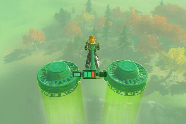 Jogador de Zelda: Tears of the Kingdom constrói motocicleta impressionante com emissores de chamas