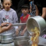 Comida para crianças de Gaza
