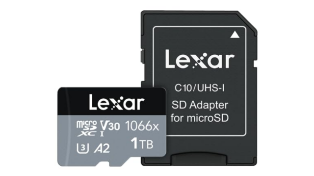 A última venda de armazenamento da Lexar inclui um cartão microSD de 1 TB por US$ 76