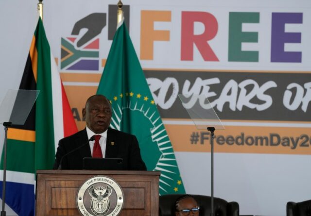 Presidente sul-africano Cyril Ramphosa 