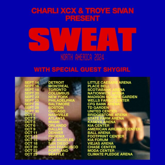 Charli XCX e Troye Sivan apresentam: Sweat Tour