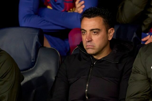 Xavi ficou furioso depois que o Barcelona foi eliminado da Liga dos Campeões contra o Paris Saint-Germain