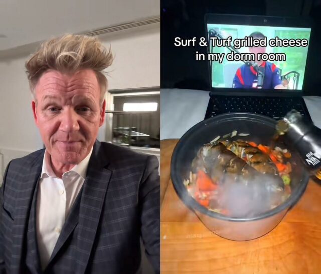 Gordan Ramsay e Lazy Pot Noodle no TikTok