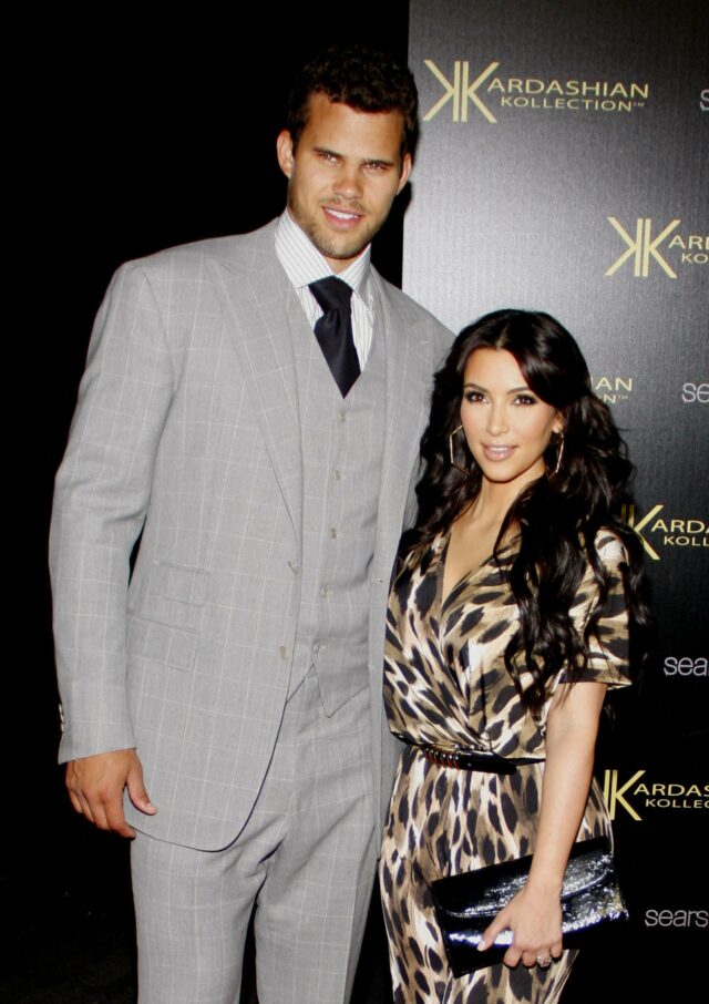 Festa de lançamento da Kardashian Kollection realizada na Colônia em Hollywood.  17 de agosto de 2011 Na foto: Kim Kardashian e Kris Humphries.  Crédito da foto: Lumeimages / MEGA TheMegaAgency.com +1 888 505 6342 (Mega Agency TagID: MEGA1020848_012.jpg) (Foto via Mega Agency)