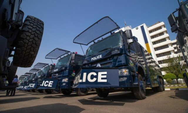 Caminhão da polícia da Nigéria