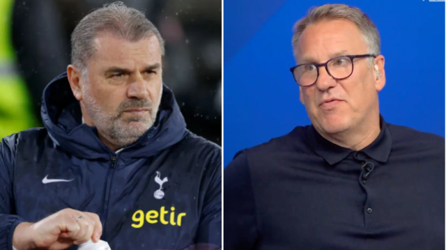 O técnico do Tottenham, Ange Postecoglou, e o ex-astro do Arsenal, Paul Merson