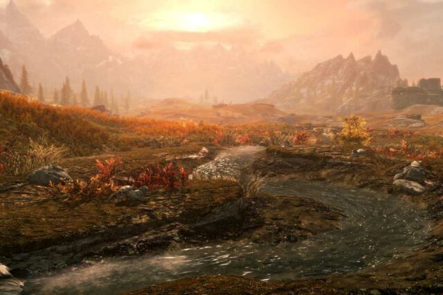 A incrível pintura de Skyrim imagina Winterhold antes do colapso