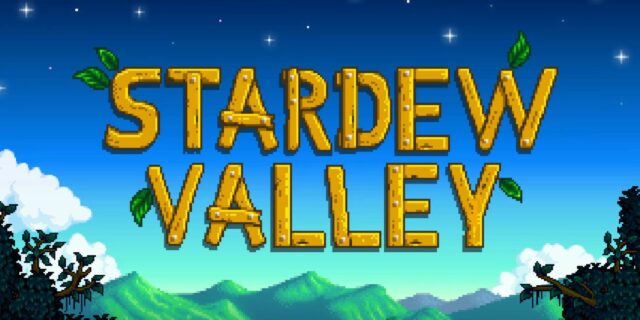 fundo do logotipo do Stardew Valley