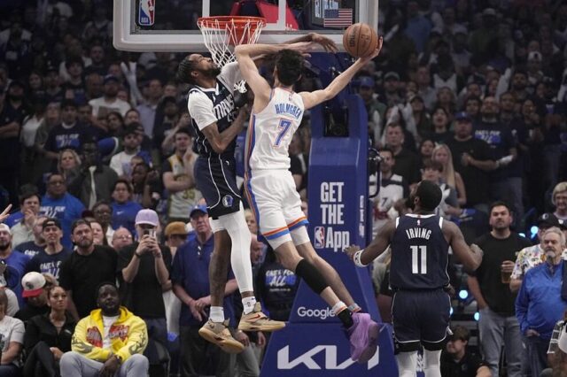 Doncic, Irving e Washington combatem o furacão Shai e avançam os Mavericks