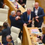 Legisladores georgianos lutando