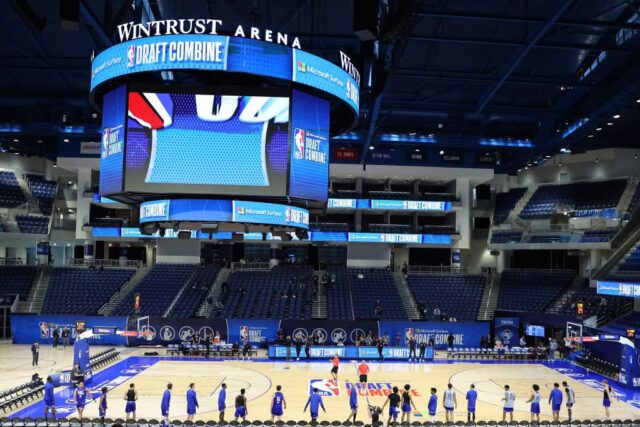 Uma visão geral da Wintrust Arena durante o NBA Draft Combine em 17 de maio de 2023 em Chicago, Illinois.