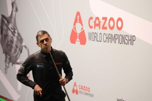 Ronnie O'Sullivan no Cazoo World Snooker Championship 2024