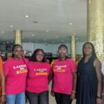 Membros do Ladies on Wheel Nigéria (LOWAN)