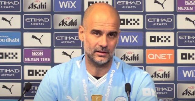 Pep Guardiola, técnico do Manchester City