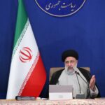 Presidente iraniano, Ebrahim Raisi, participa de reunião de gabinete