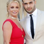 Sam Asghari e Britney Spears na estreia de 'Era uma vez em Hollywood' em Los Angeles