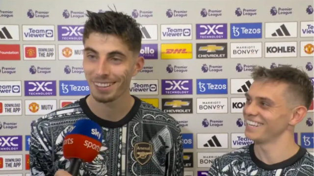 Kai Havertz retratado em entrevista em que diz que torcerá pelo Spurs contra o Manchester City na terça-feira