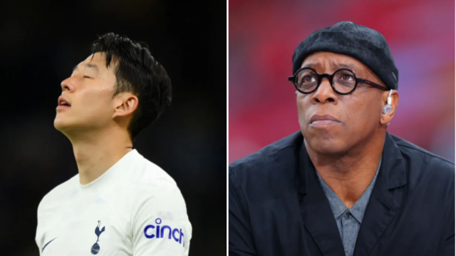 O capitão do Tottenham, Son Heung-min, e a lenda do Arsenal, Ian Wright