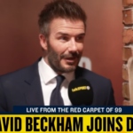 David Beckham discutindo as esperanças da Inglaterra na Euro 2024