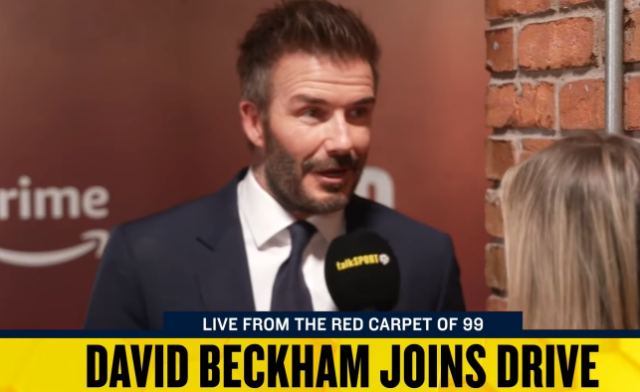 David Beckham discutindo as esperanças da Inglaterra na Euro 2024