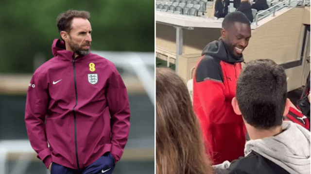 O técnico da Inglaterra, Gareth Southgate, e a estrela do AC Milan, Fikayo Tomori, estão associados a uma mudança